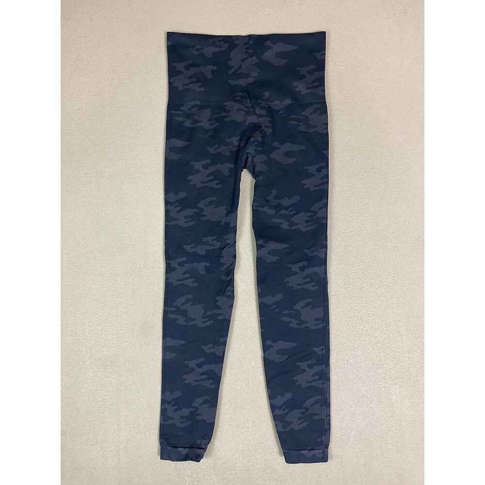 Spanx Leggings Womens L‎ Gray Camo Look At Me Now Athletic Seamless Stretch